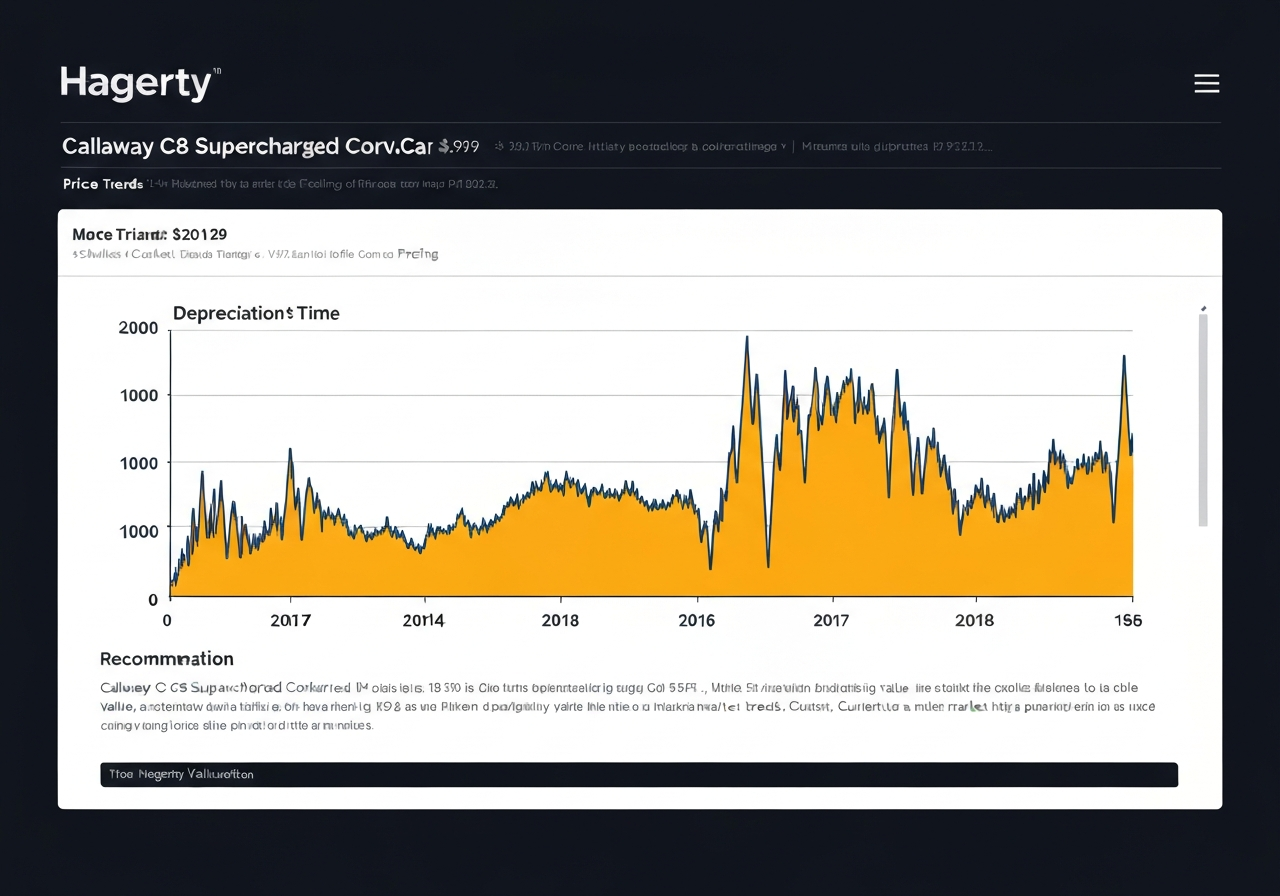 Hagerty valuation chart for Callaway C8 Supercharged Corvette (2020-2025)