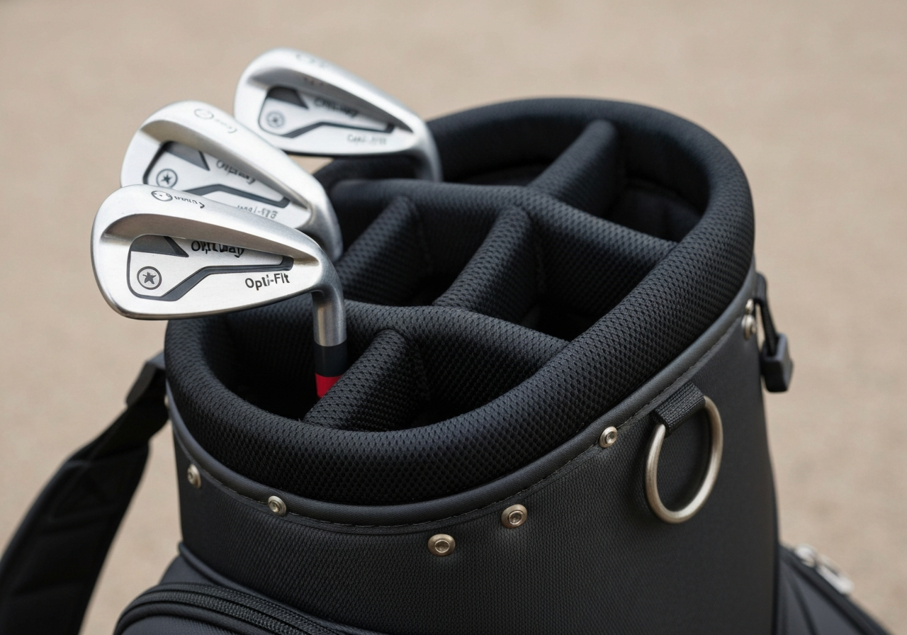 Callaway Opti-Fit full-length divider system inside golf bag