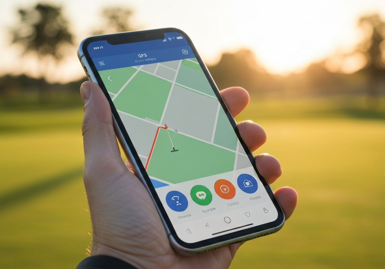 Smartphone app interface for controlling a remote electric golf trolley with GPS and battery monitoring