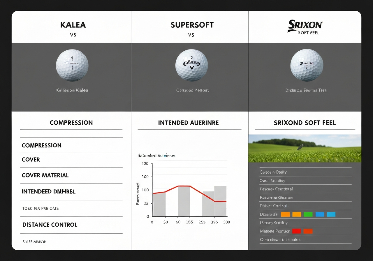 TaylorMade Kalea vs competitors comparison chart 2026