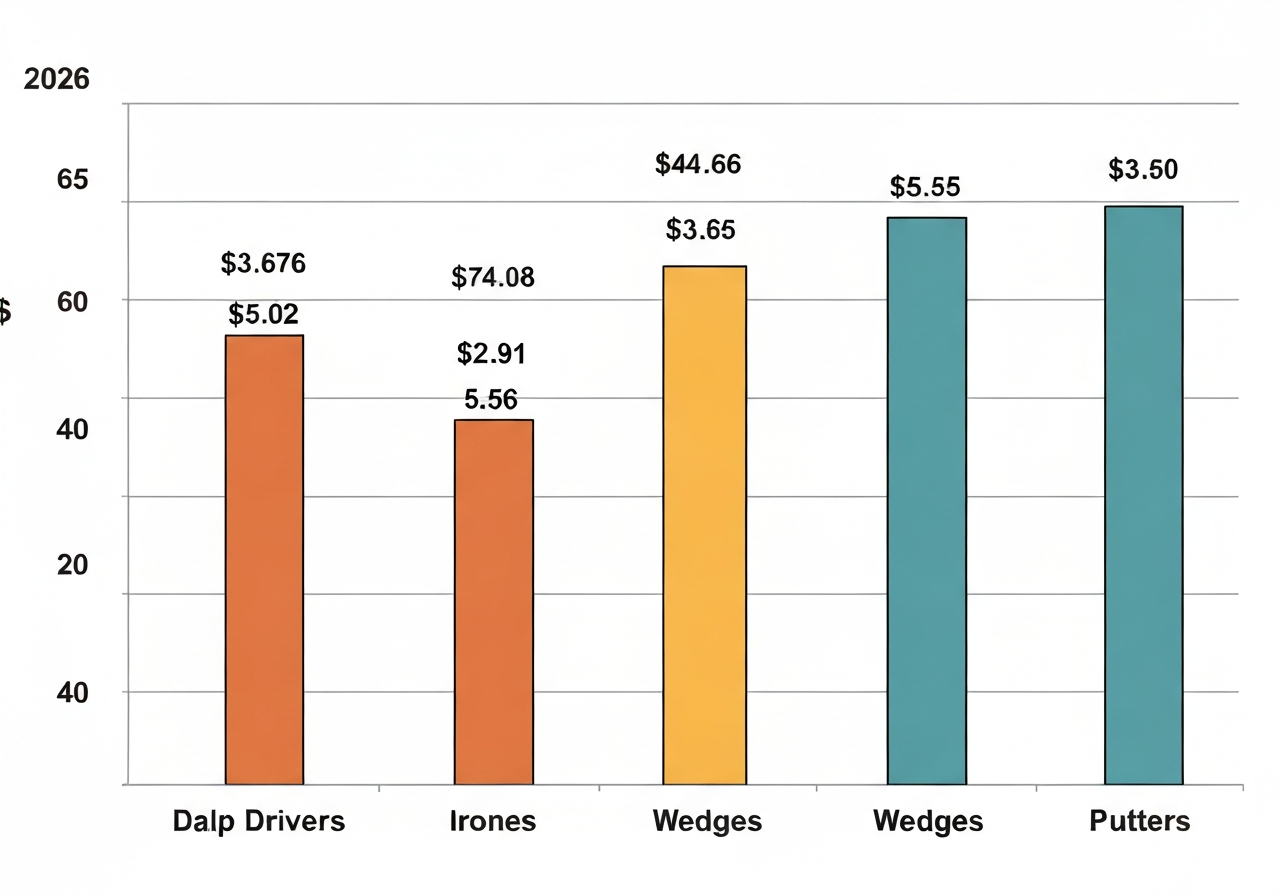 Callaway club price ranges 2026 drivers irons wedges putters