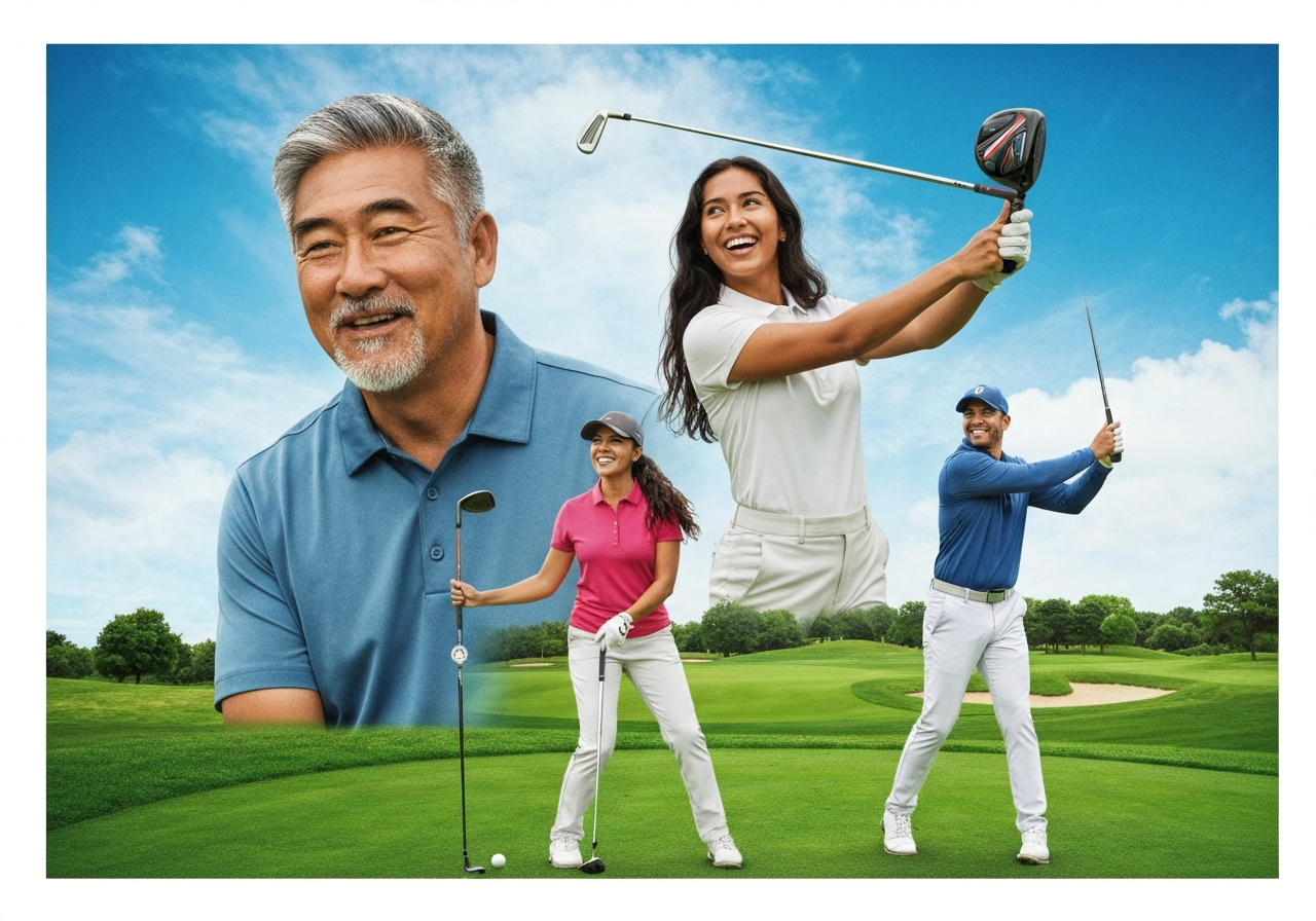 Golfer using TaylorMade Mini Driver on fairway