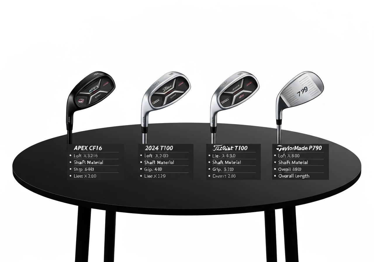 Apex CF16 vs 2024 competitor irons comparison table