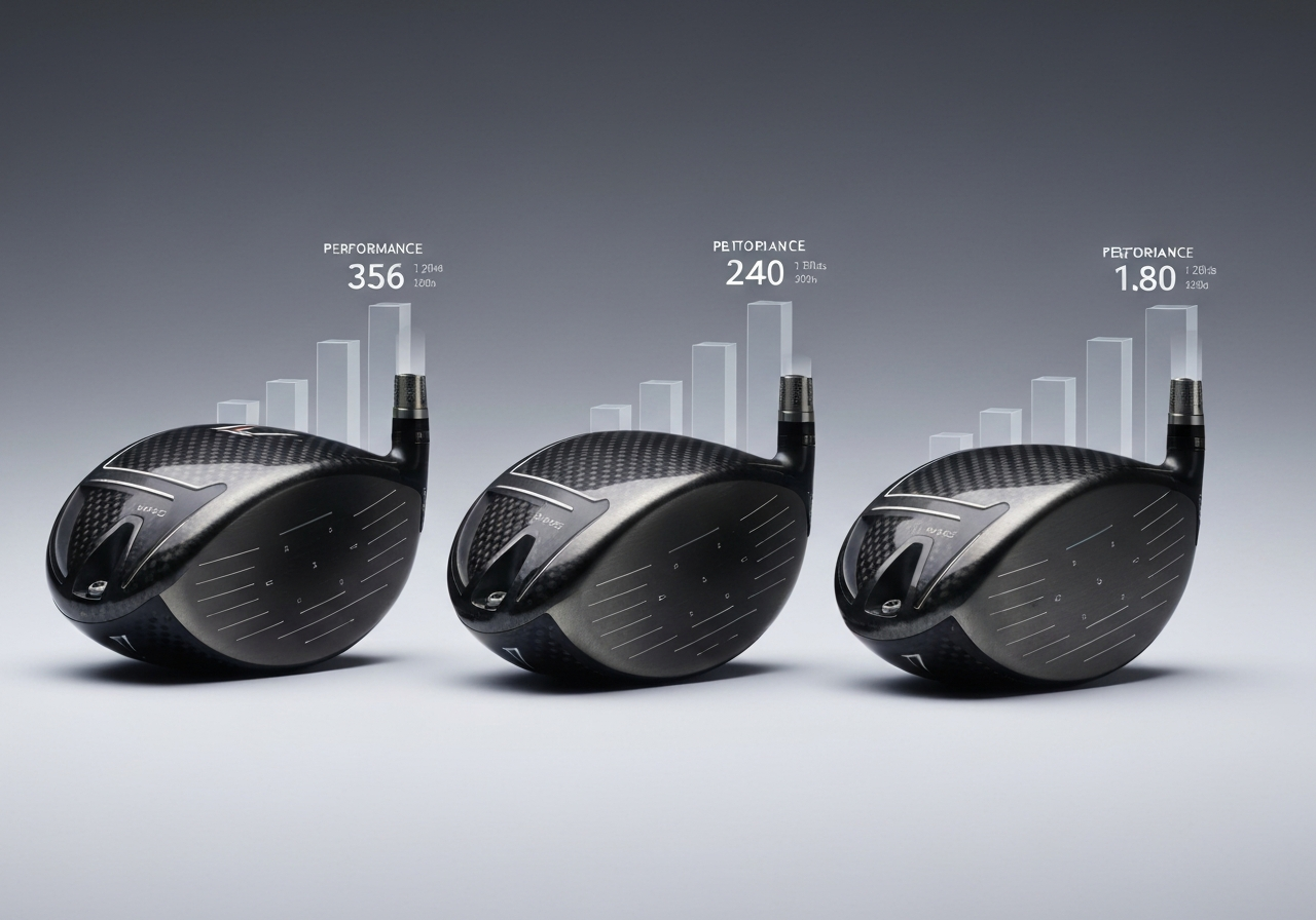 Distance gain comparison of Taylormade 2026 driver models