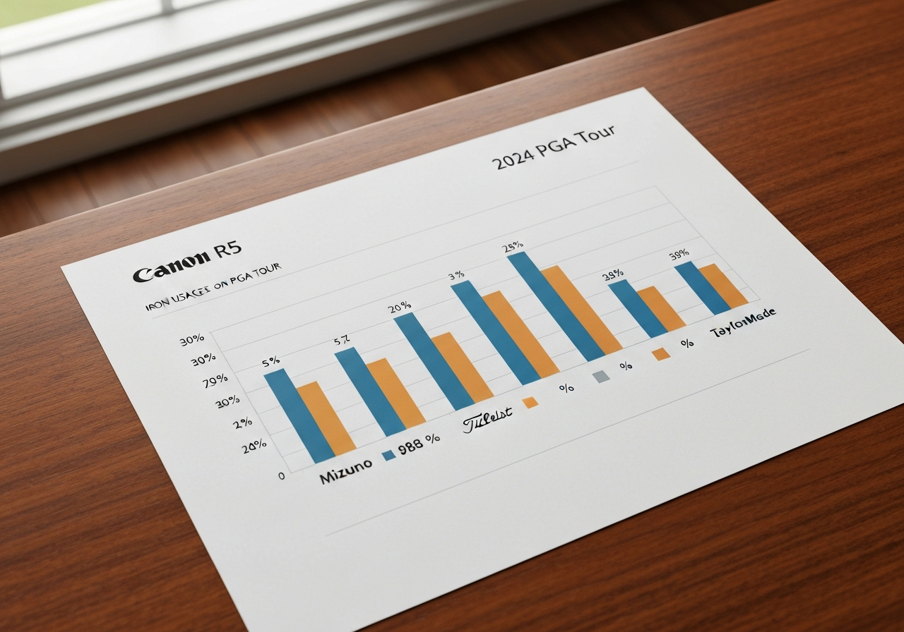 Iron usage share among top golf equipment brands on PGA Tour 2024