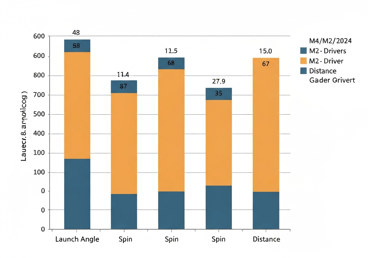 Performance comparison chart of M4, M2, and 2024 drivers