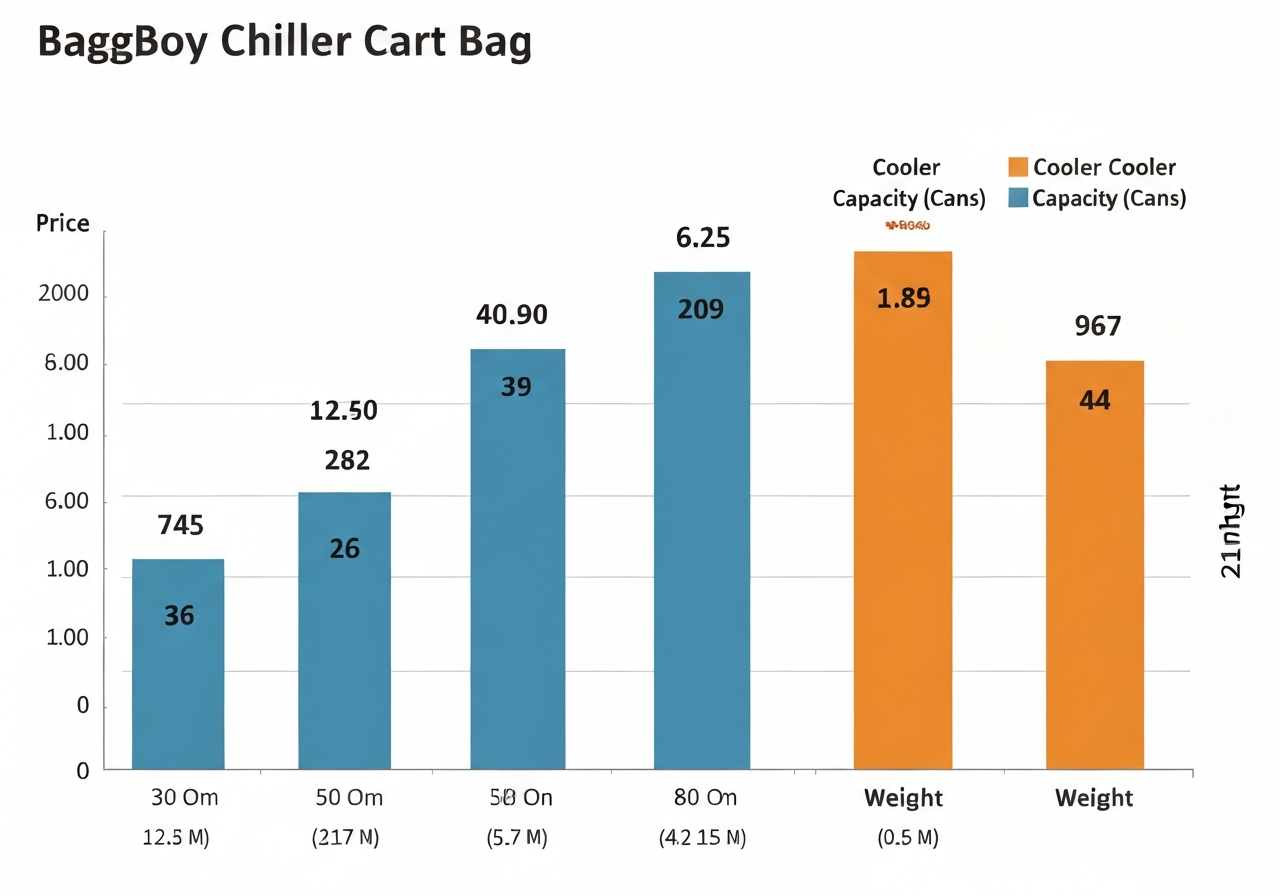 BagBoy Chiller Cart Bag Review: Cool Features Explored (2026) 3 Price and feature comparison chart of cooler cart bags