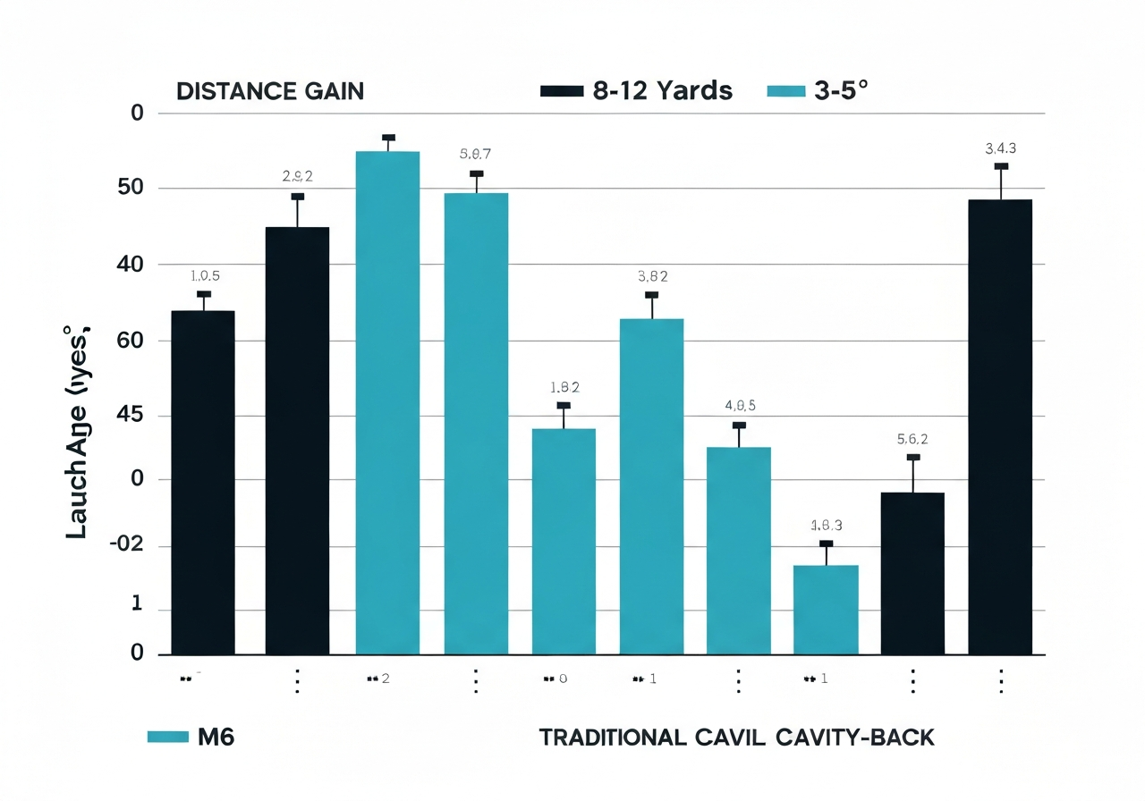 Distance and launch angle performance of TaylorMade M6 irons