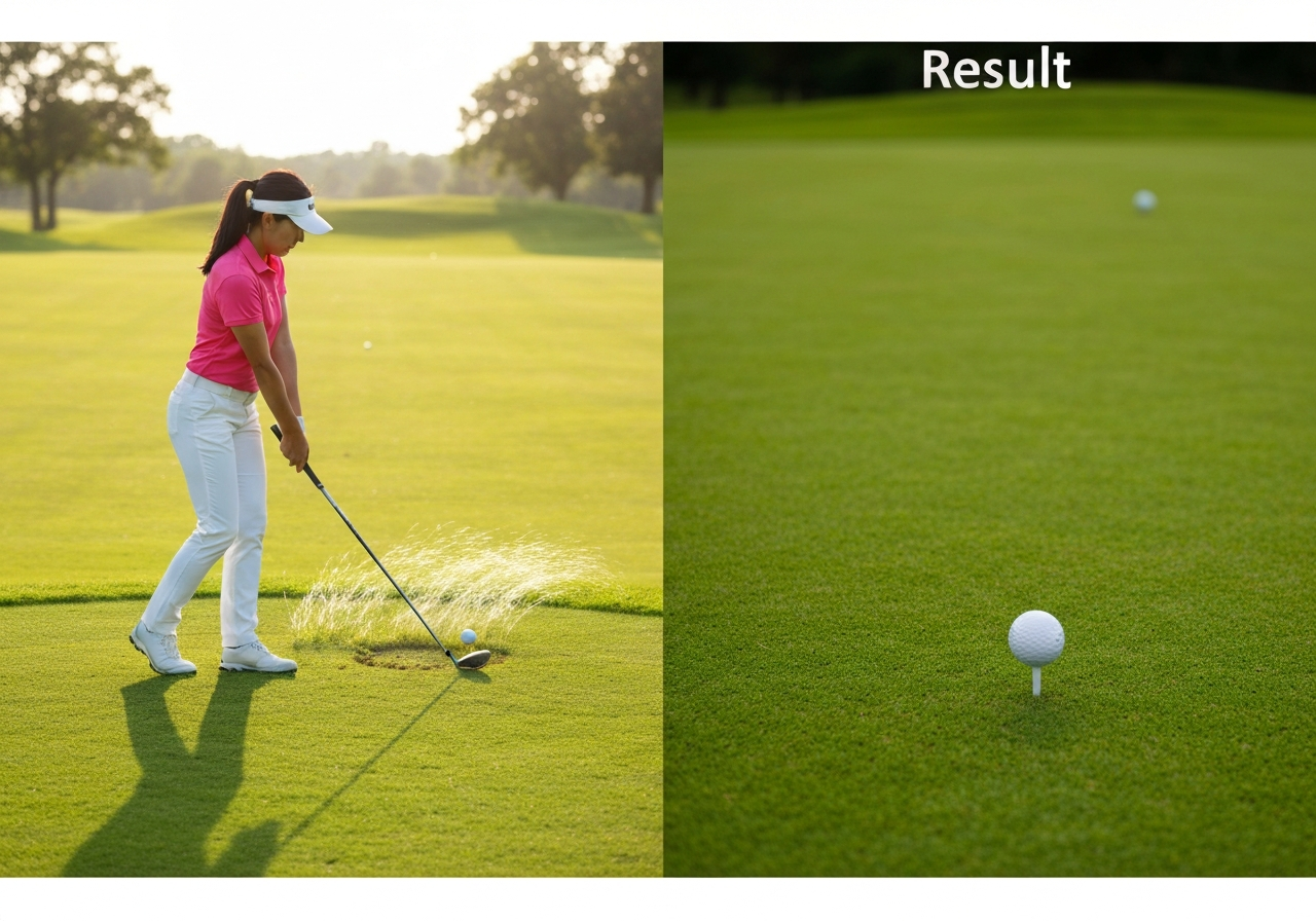Distance and accuracy improvement chart for TaylorMade Mini Driver