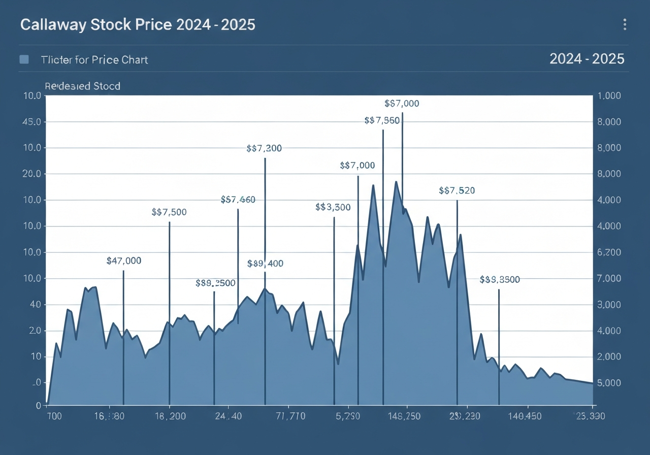 Callaway stock price chart 2024-2025