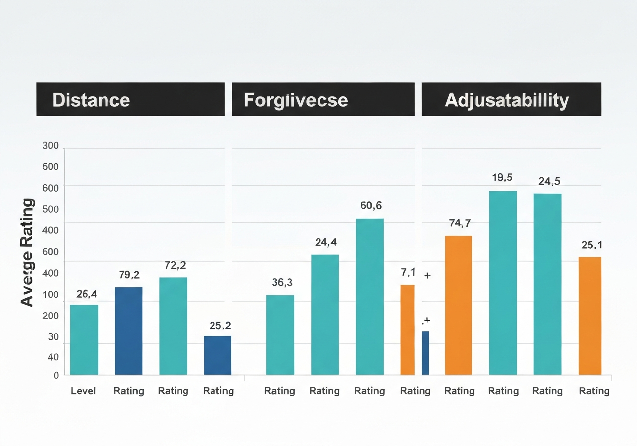 Bar chart of TaylorMade M5 user rating scores