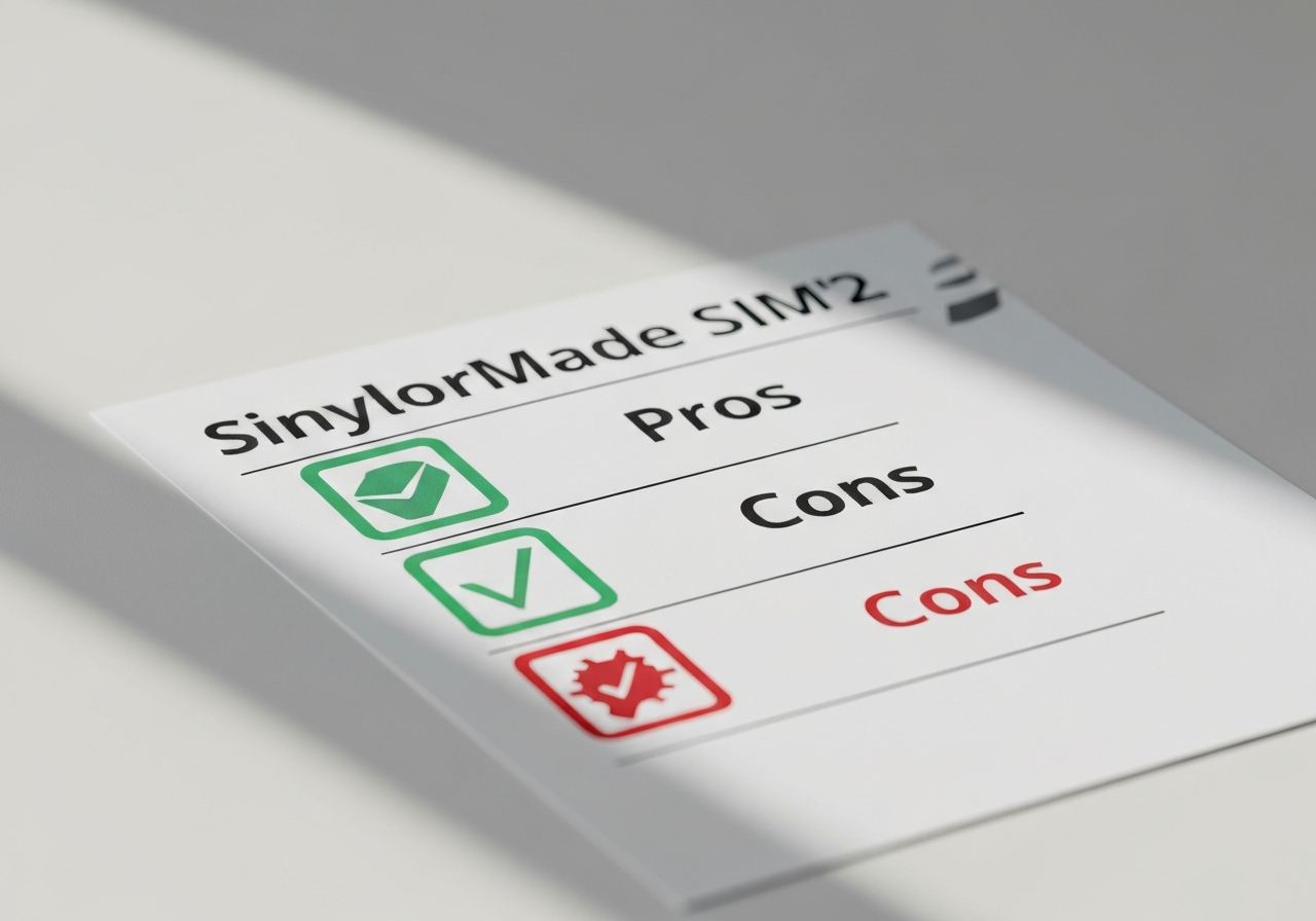 Pros and cons checklist for SIM 2 Max
