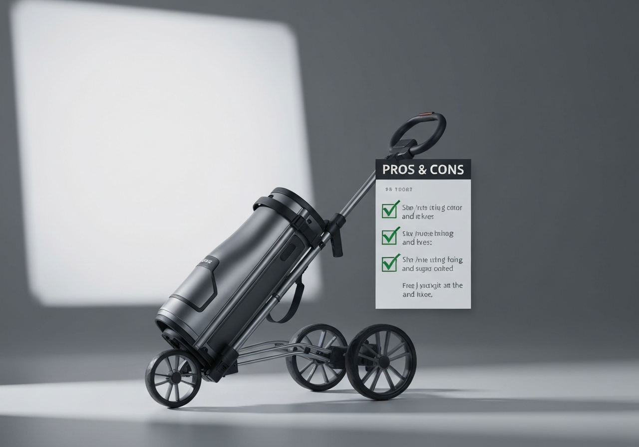 Pros and cons checklist for Thomson Golf Buggy electric trolley