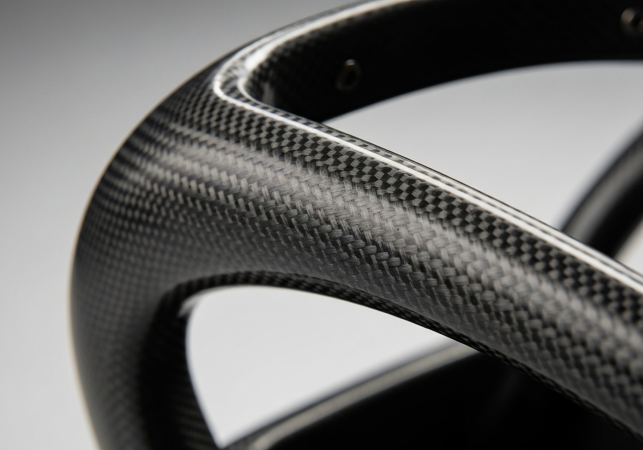 carbon fiber frame in a modern cart bag