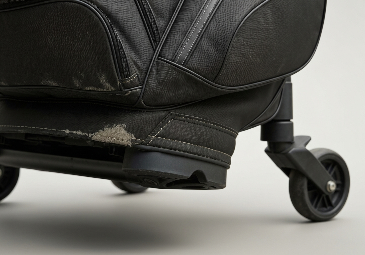 Wear and reinforcement on cart bag base