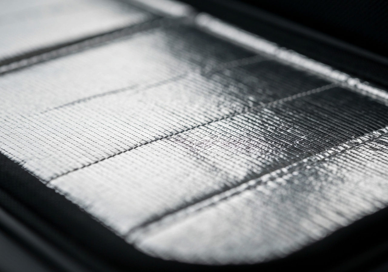 Inside view of advanced insulation material in a golf cart bag cooler