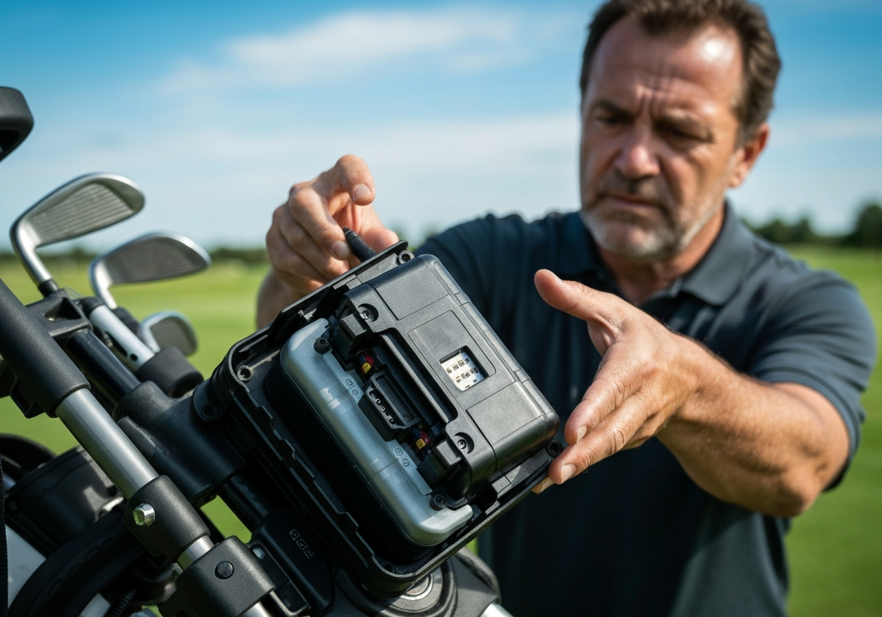 Best Follow Golf Trolley: Hands-Free Convenience (2026) 2 Lithiumâion battery swap on a follow golf trolley