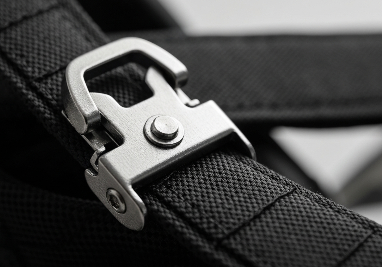 ratchet buckle on golf bag strap