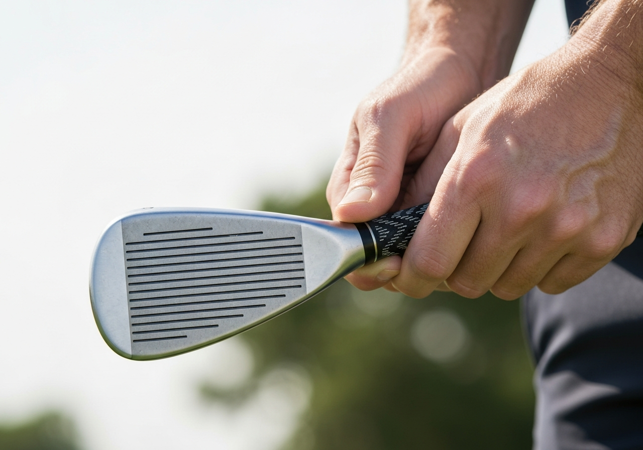 TaylorMade M5 iron feel closeâup