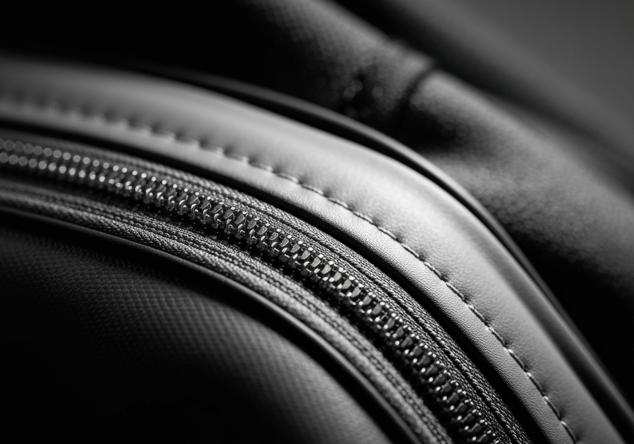 Seam sealed stitching and AquaGuard zipper on Ping DLX Cart Bag