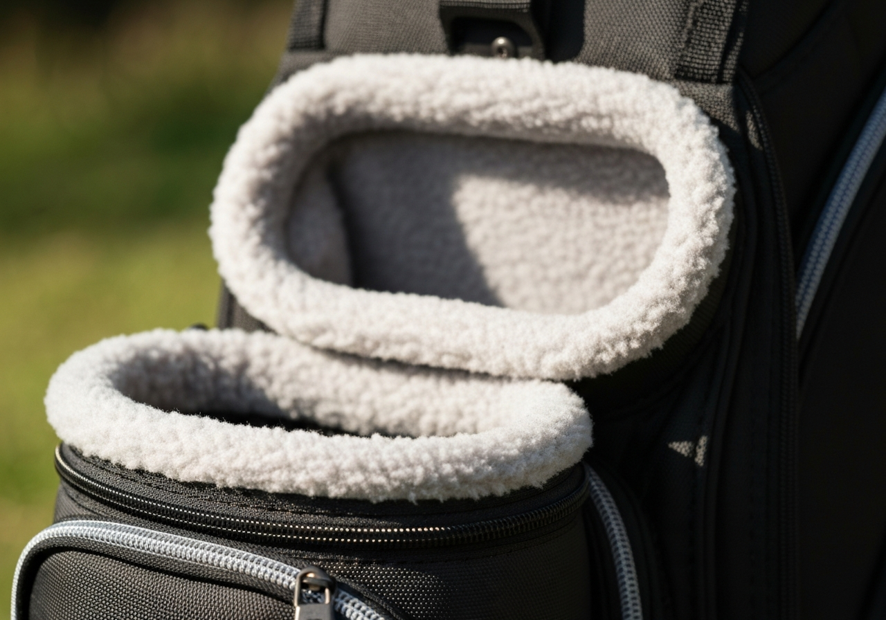 Callaway Org 14 Cart Bag Review: A Golferâs Dream? (2026) 1 Fleeceâlined valuables pocket and cooler pocket on Callaway Org 14 Cart Bag