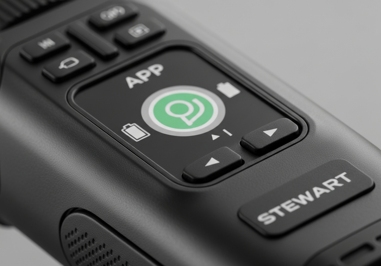 Stewart X9 Golf Trolley Review: Cutting-Edge Technology (2026) 1 Stewart X9 control panel with Bluetooth and battery status