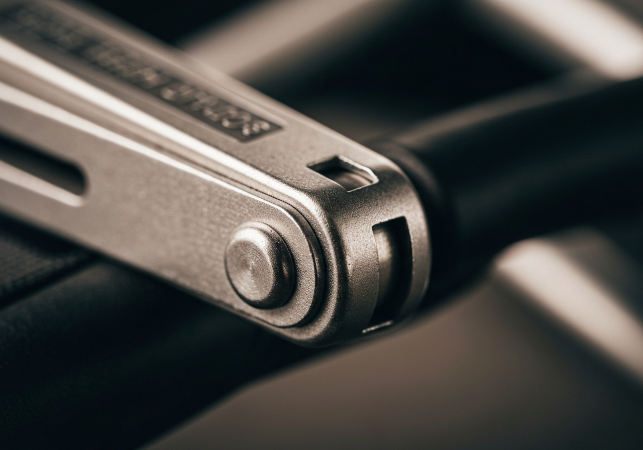 Wishbone One trolley folding mechanism close up