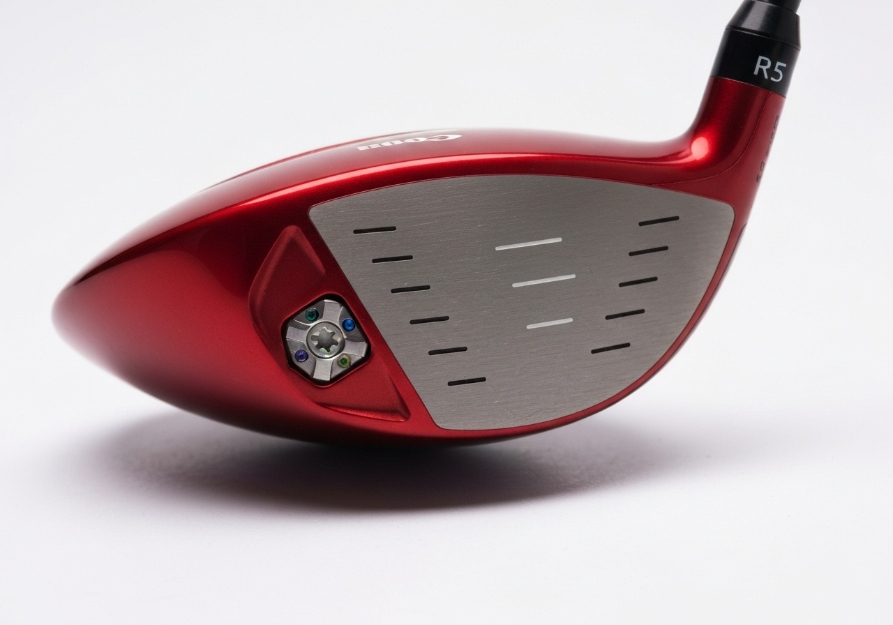 Weight ports on Callaway Epic Max LS Driver sole with 2g, 4g, 6g, 8g weights