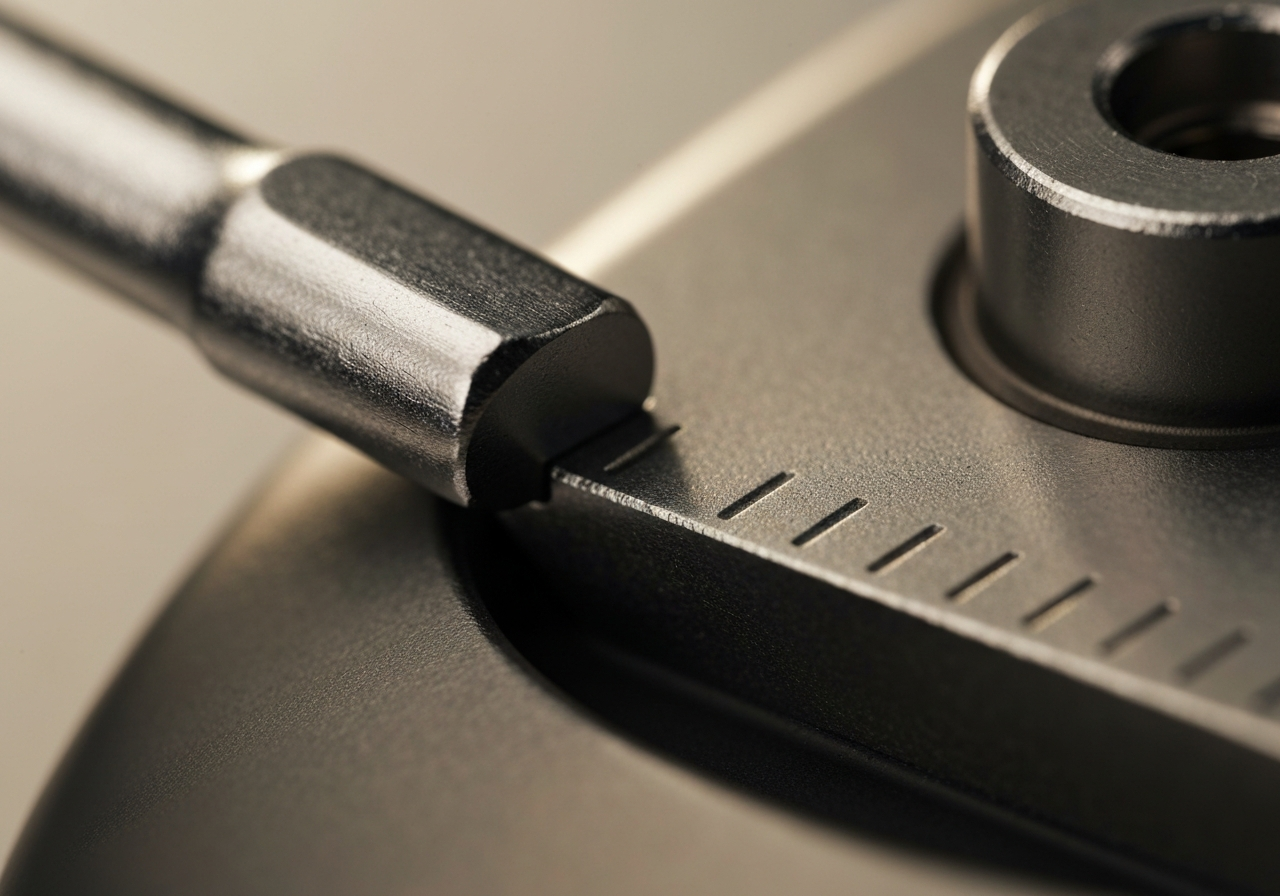How to Use TaylorMade Wrench: Easy Instructions (2026) 1 TaylorMade wrench engaged with hosel screw showing alignment marks