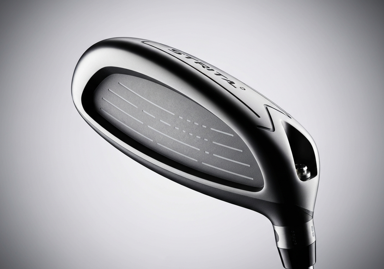 Strata hybrid club with visible lowâprofile, aerodynamic shape