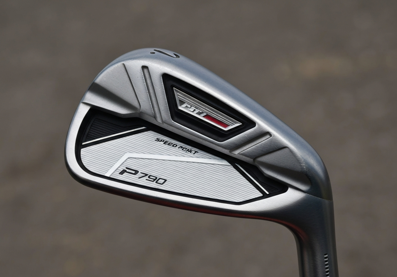 Which Pros Use TaylorMade P790? Find Out Here (2026) 1 2026 TaylorMade P790 iron head with visible Speed Pocket and tungsten weights