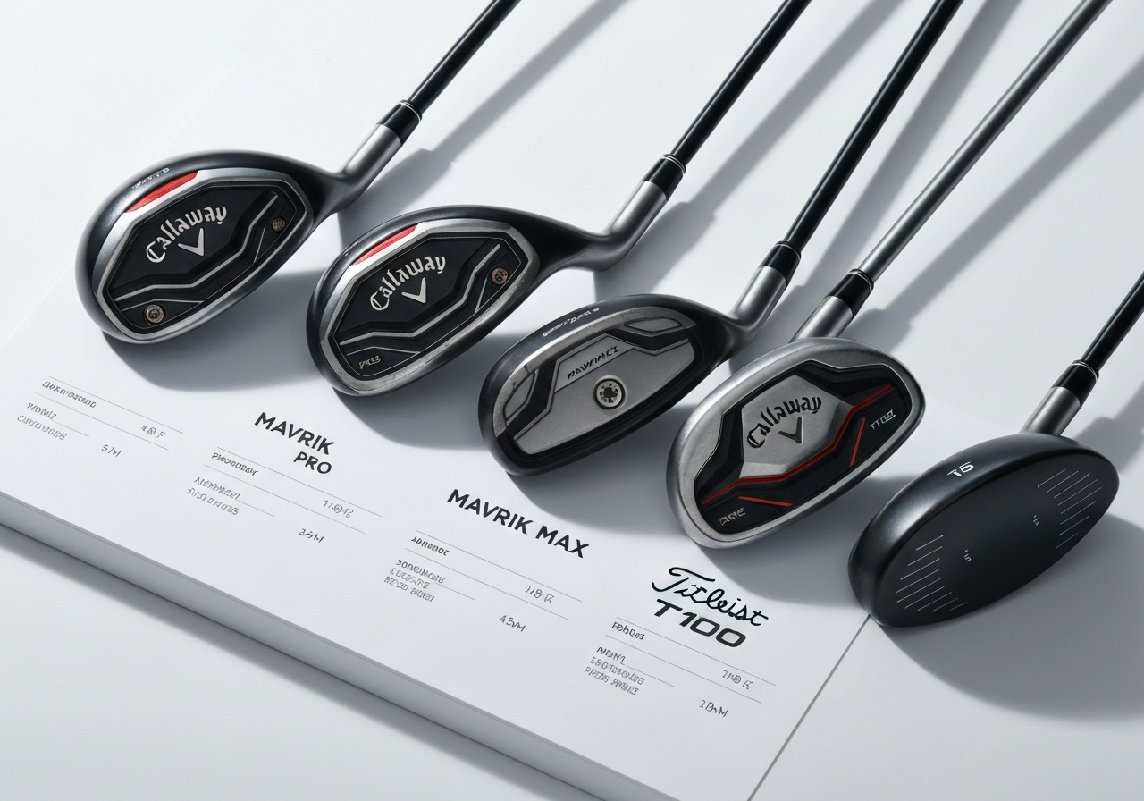 Are Callaway Mavrik Pro Irons Forged? Detailed Review (2026) 2 Mavrik Pro vs Mavrik Max vs Titleist T100 comparison chart