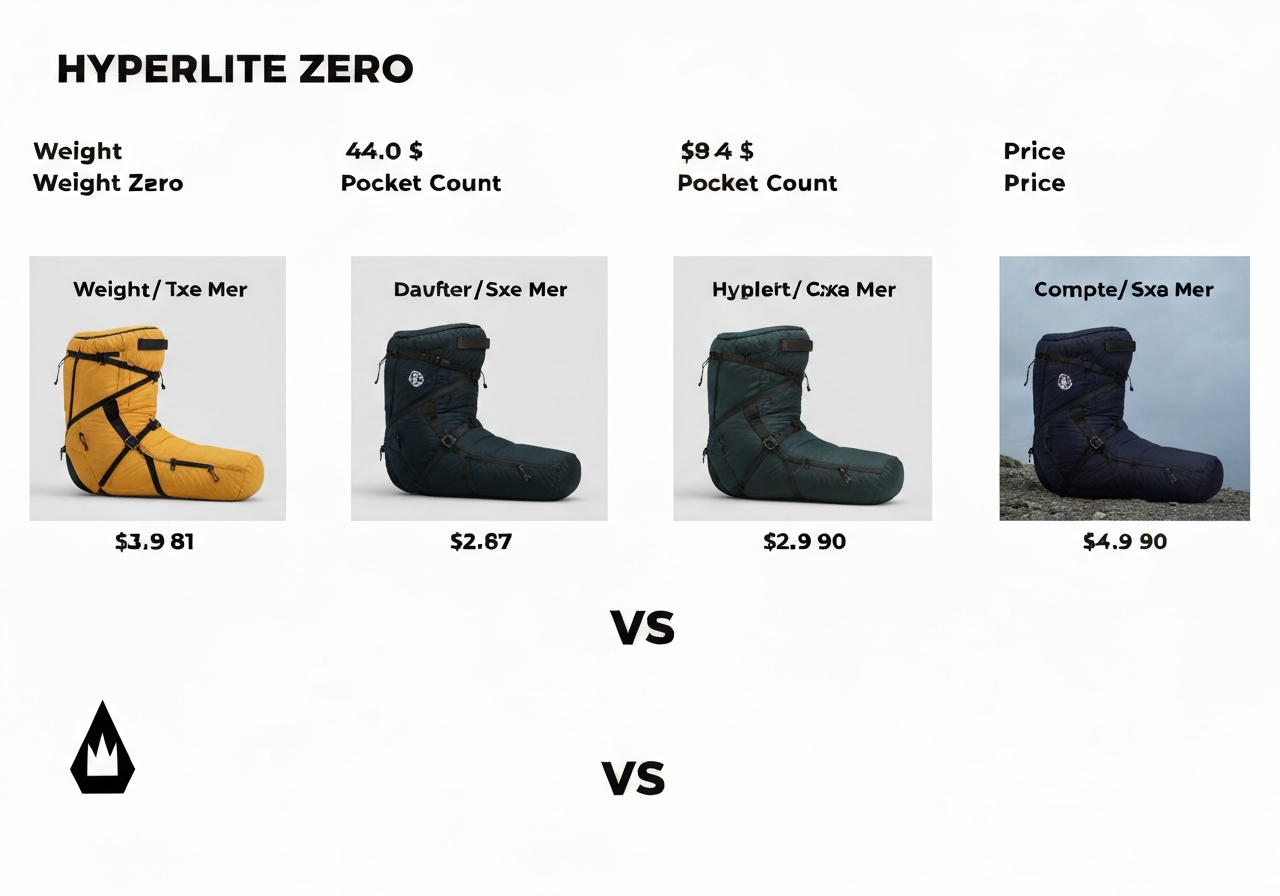 Callaway Hyperlite Zero Review (2026): The Lightest Golf Bag Youâll Ever Own? 2 Lightweight golf bag weight and feature comparison chart 2026