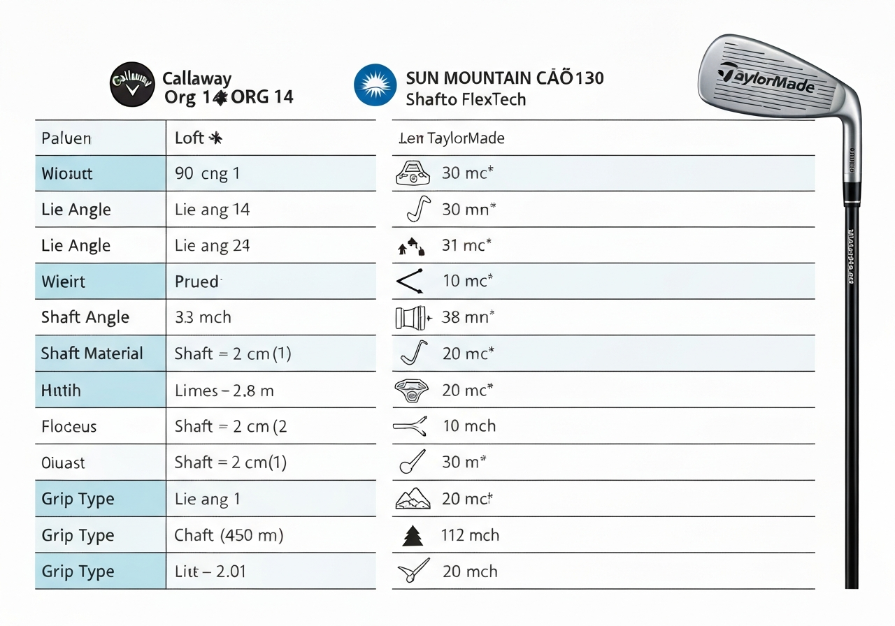 Callaway Org 14 Cart Bag Review: A Golferâs Dream? (2026) 2 Comparison table of Callaway Org 14, Sun Mountain Câ130, and TaylorMade FlexTech cart bags