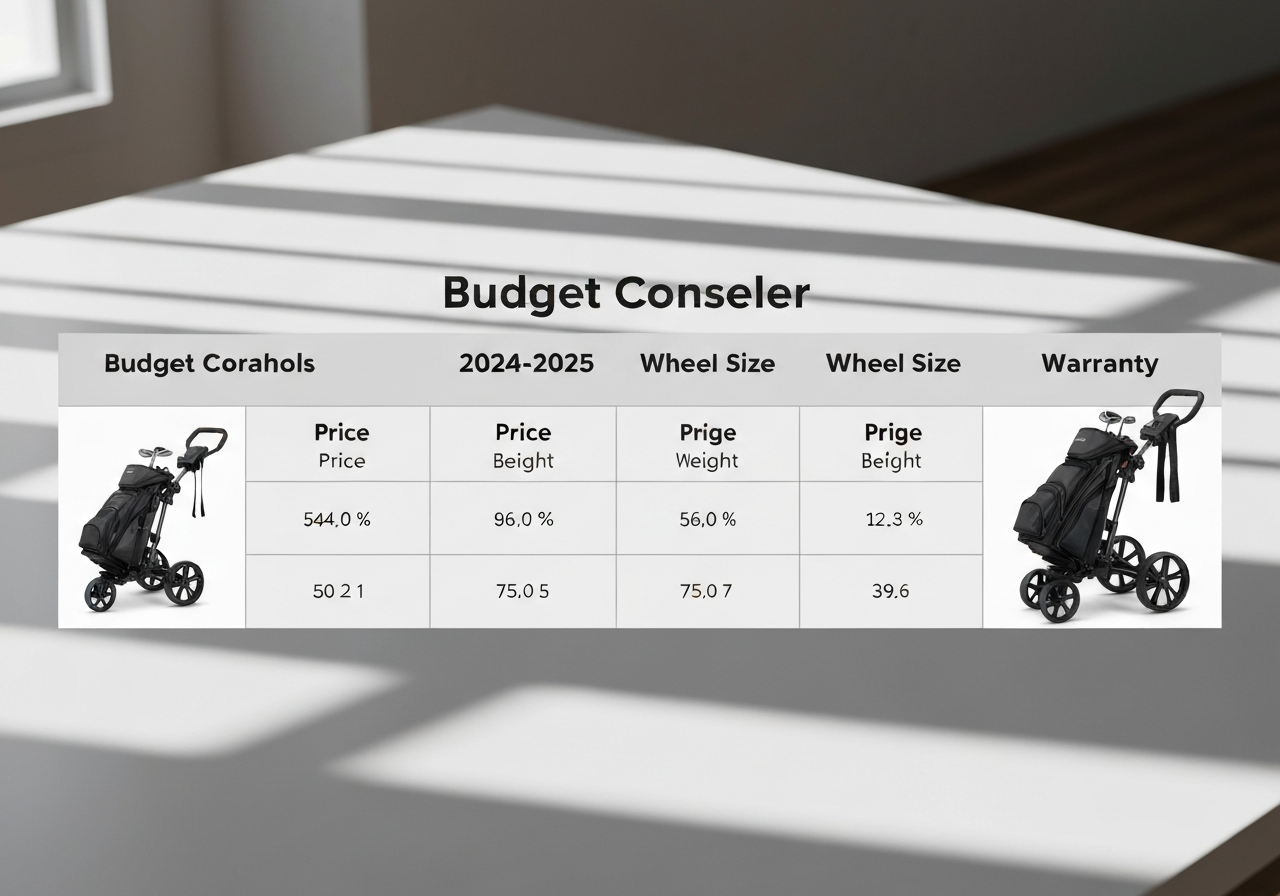 Best Cheap Golf Trolley: Quality on a Budget (2026) 1 2024â2025 budget golf trolley comparison table