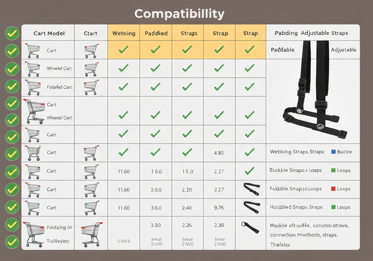 Compatibility guide for golf bags and pull carts