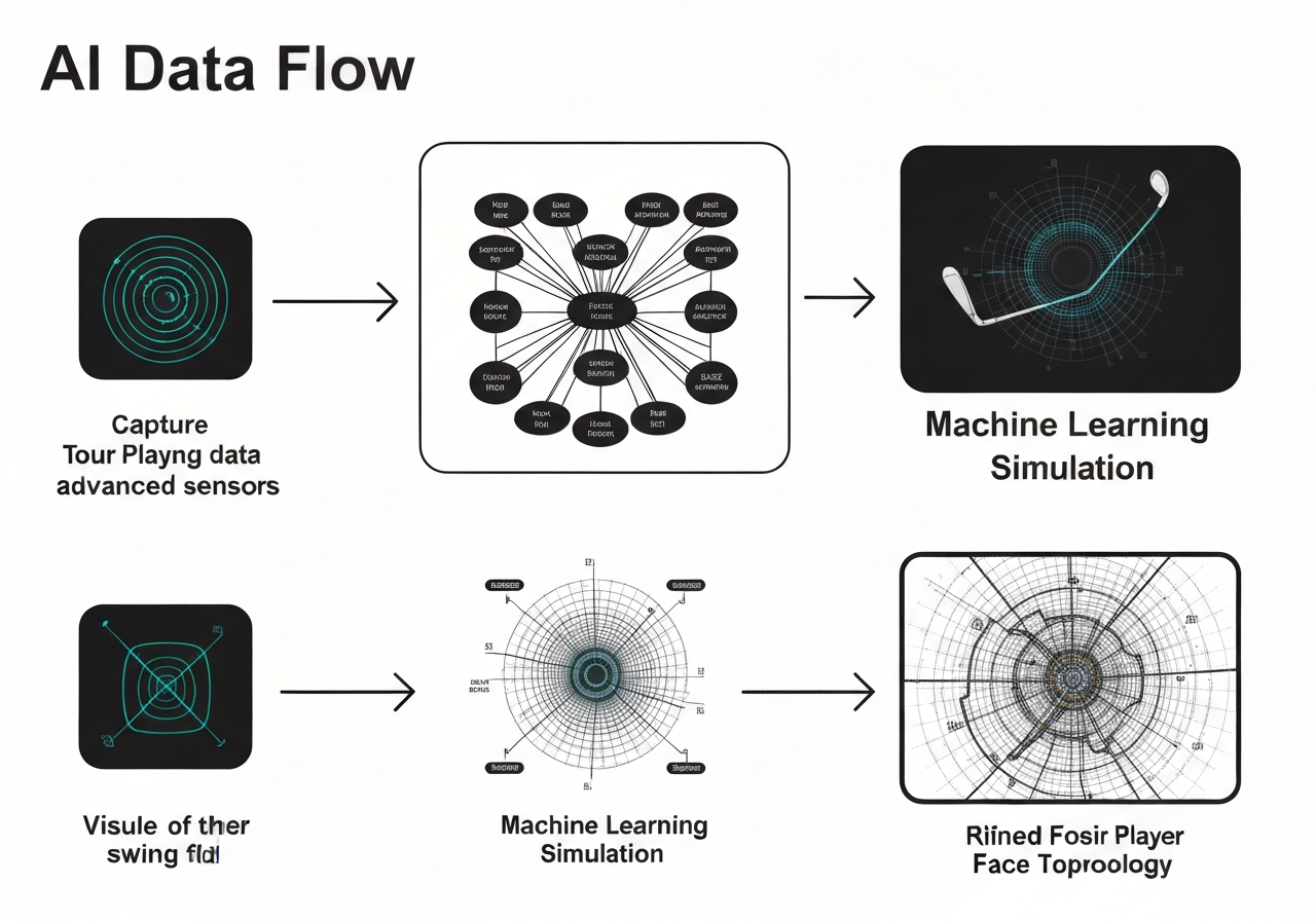AI optimization process diagram for Callaway driver