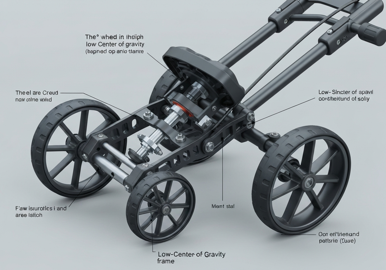 Stewart R1 S wheel layout and stability diagram