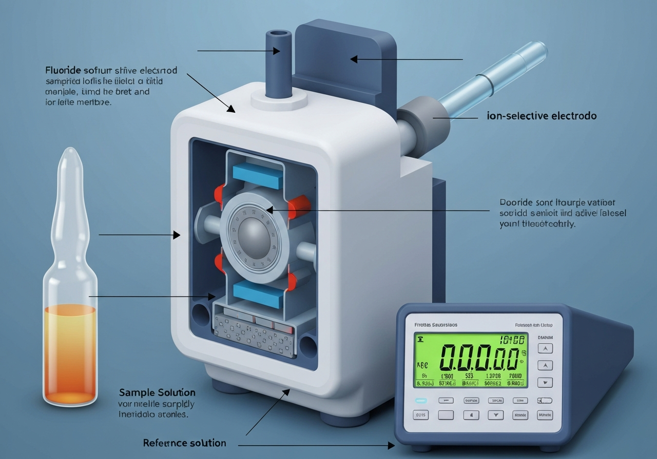 Does Callaway Blue Water Have Fluoride? Detailed Analysis (2026) 1 Illustration of fluoride testing method in a lab