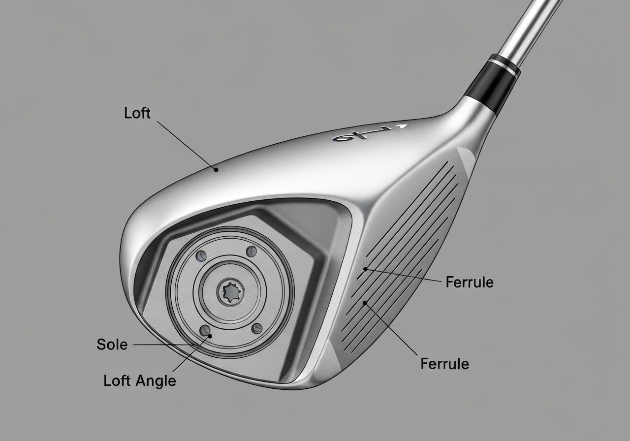 How to Adjust a Taylormade SIM Driver for Optimal Performance (2026) 1 Loft sleeve adjustment diagram for Taylormade SIM driver