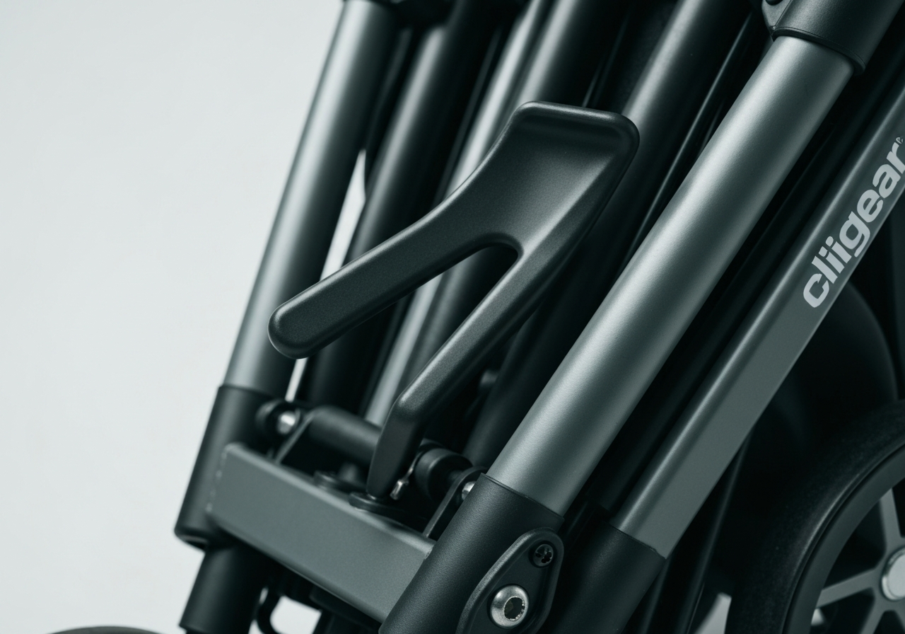 Clicgear 8 trolley folding mechanism closeâup