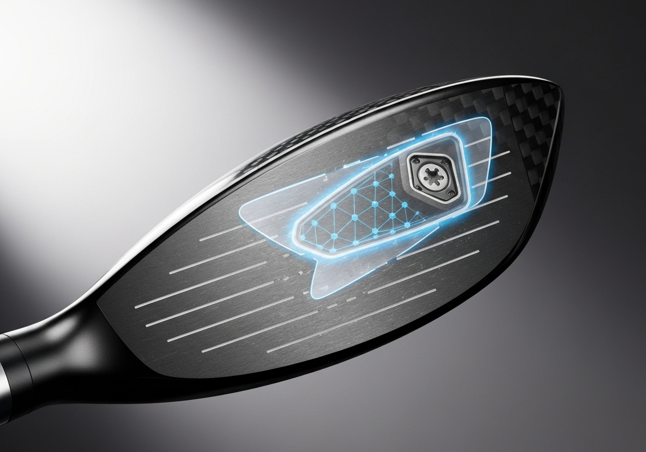 Illustration of Callaway AI Flash Face showing airflow and impact zone