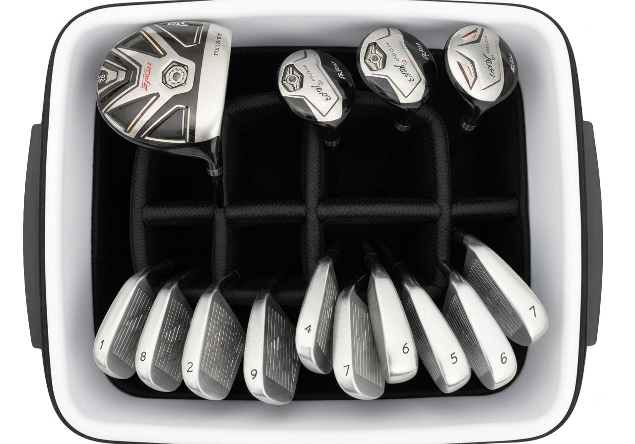 Club layout diagram for Titleist Cart 14 bag