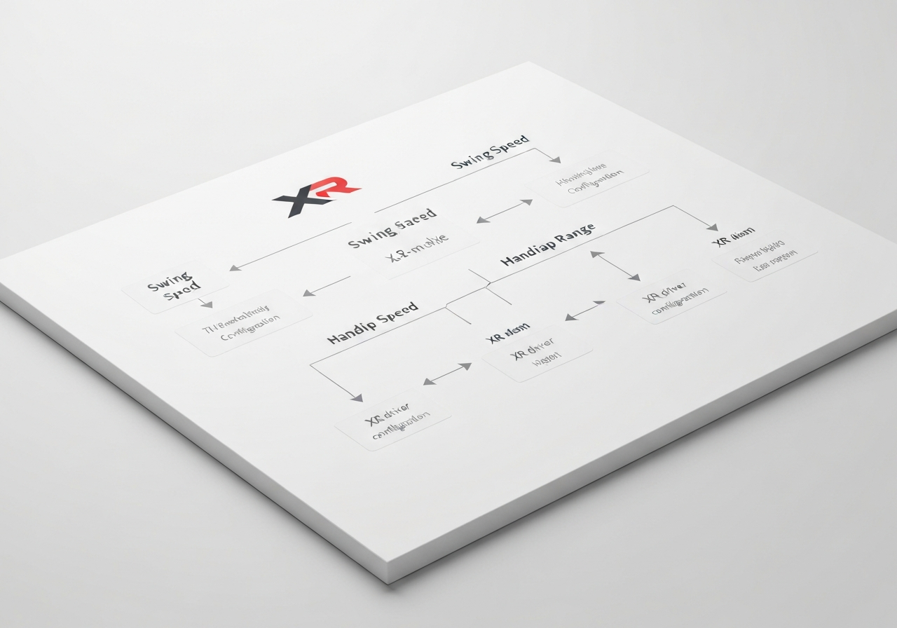 Buyer guide flowchart for selecting Callaway XR driver loft and shaft