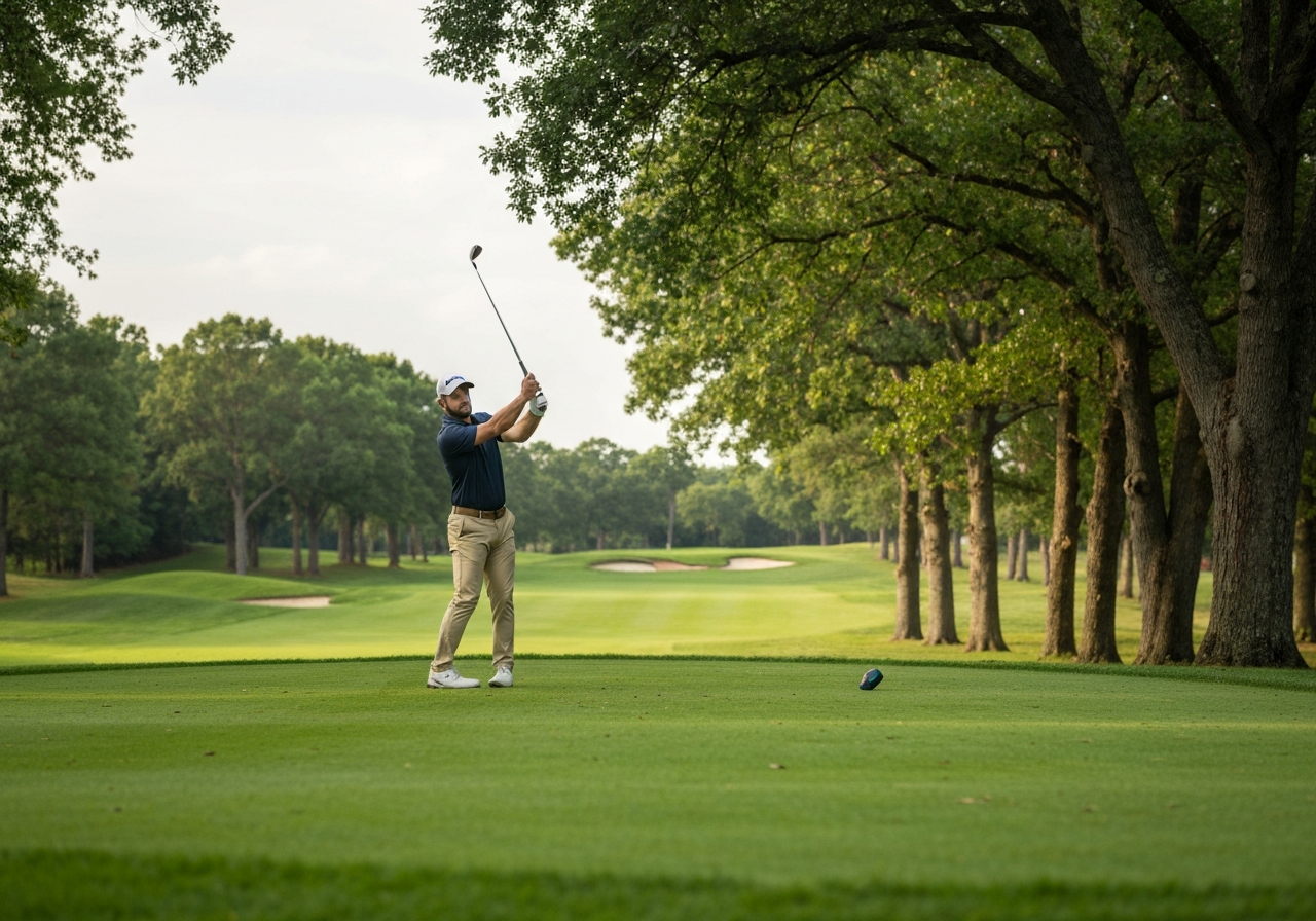 Does Callaway Make a Mini Driver? Honest Breakdown (2026) 2 Golfer using mini driver for accuracy on tight fairway