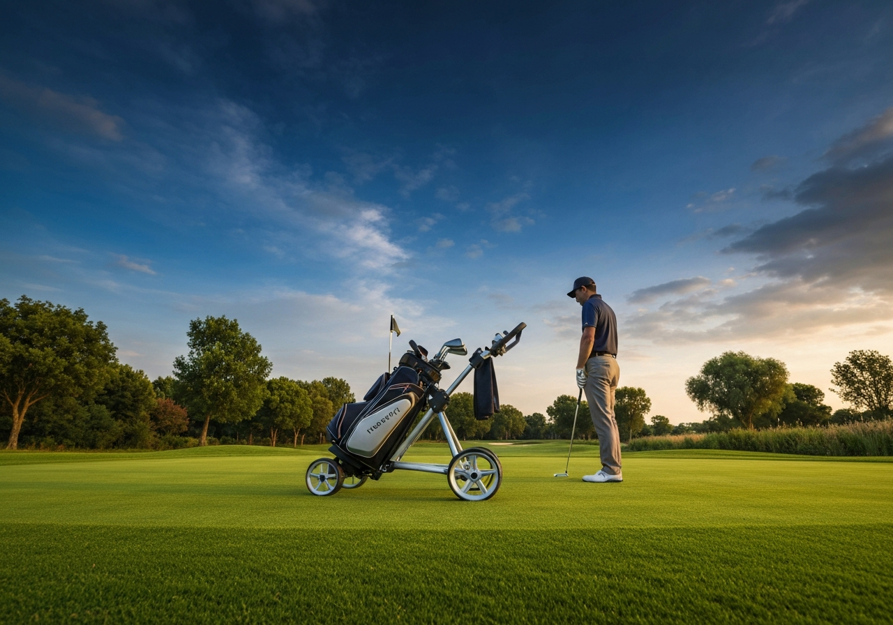 What Are Winter Wheels on a Golf Trolley? Benefits, Selection & Tips (2026) 1 Graph comparing battery drain of standard vs winter wheels on electric trolley