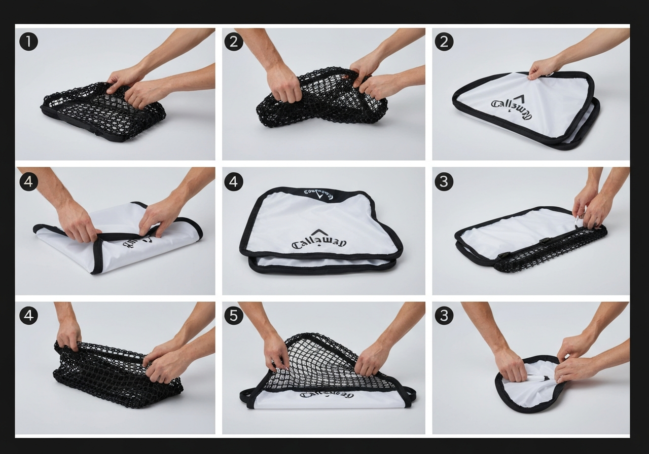 How to Fold a Callaway Golf Net: Easy Storage Guide (2026) 1 Stepâbyâstep folding diagram for Callaway Practice Net