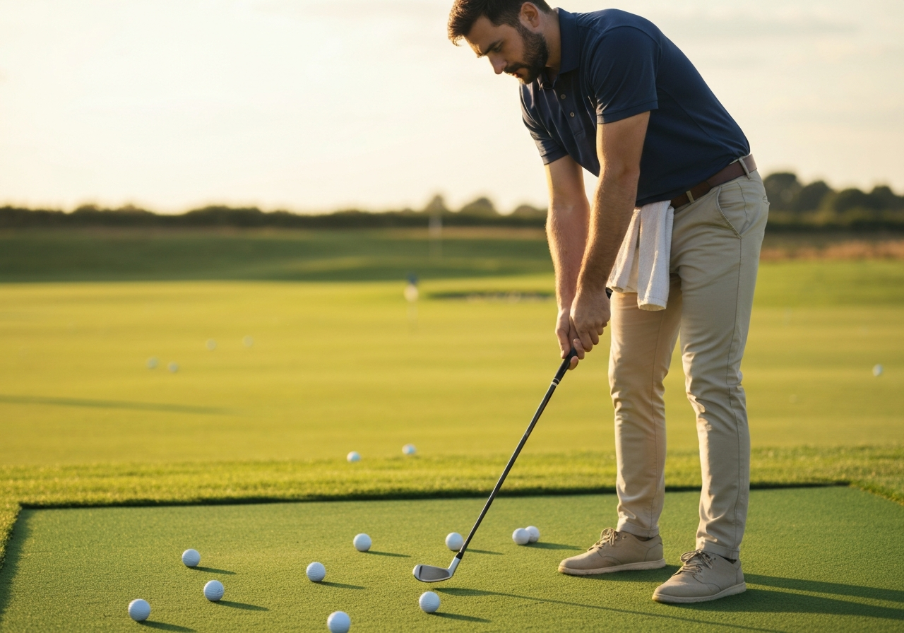 Are TaylorMade Burner 2.0 Irons Good for Beginners? Expert Opinions (2026) 1 Beginner golf drill with towel under arms to improve connection