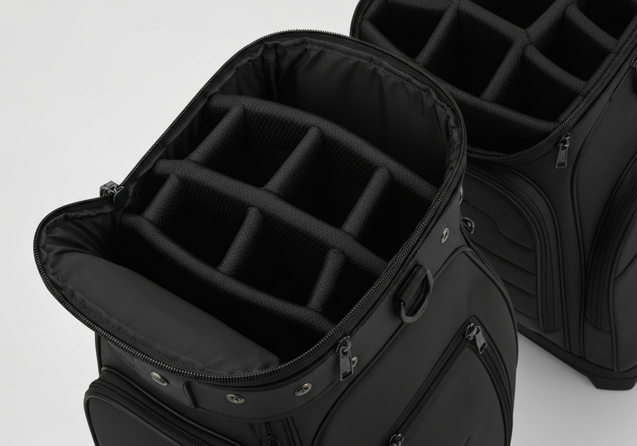 How to Set Up a Cart Bag for Optimal Use (2026): Expert Guide & Checklist 1 Diagram of cart bag interior with labeled pockets, dividers, and accessory zones
