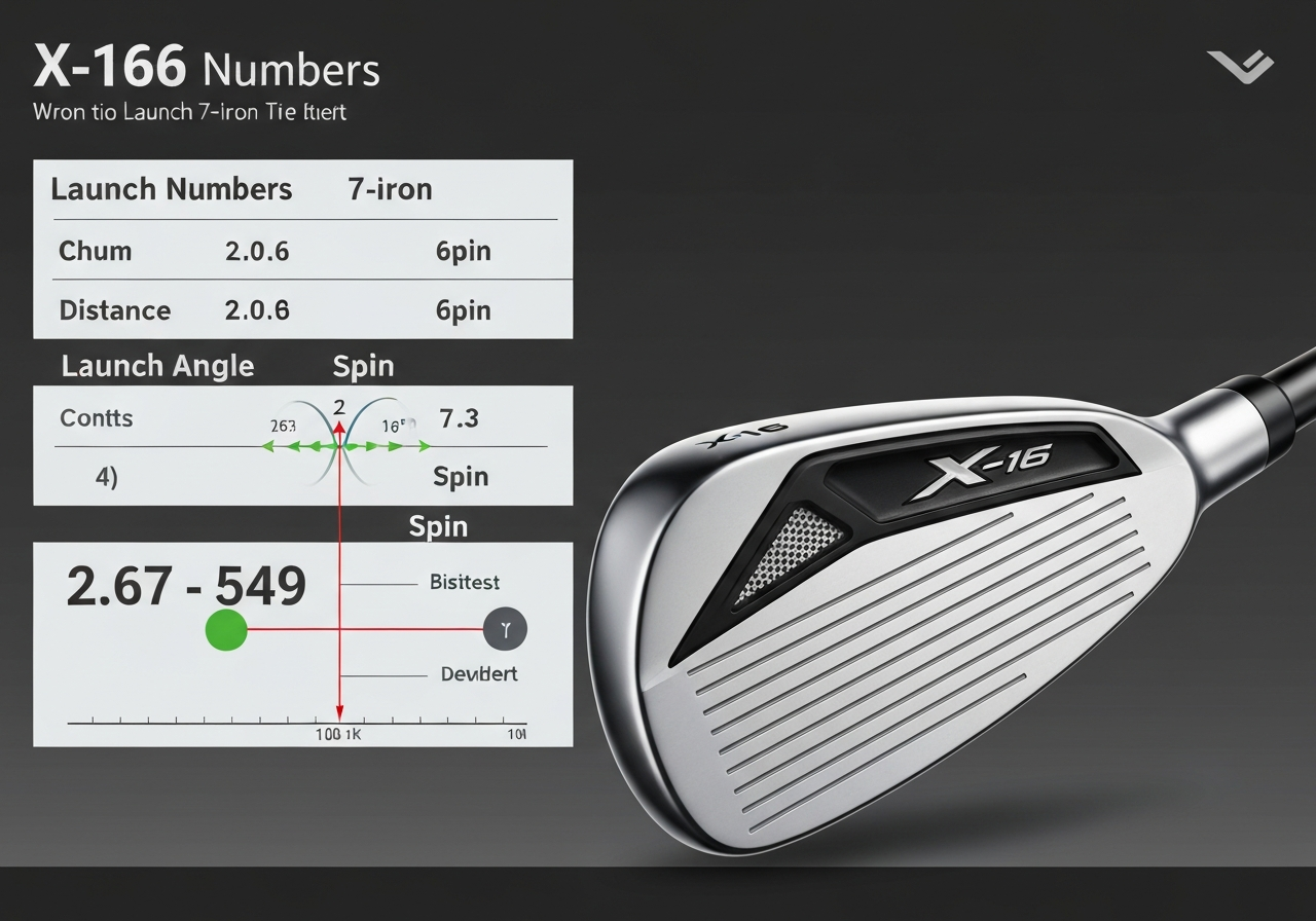 Launch monitor data for Callaway X-16 7âiron